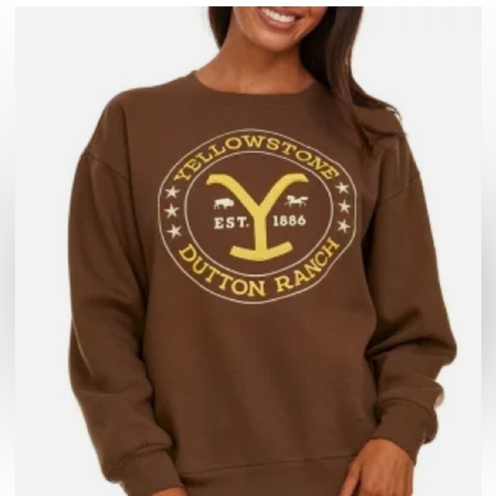 Yellowstone Dutton Ranch Embroidered Sweatshirt I… - image 1